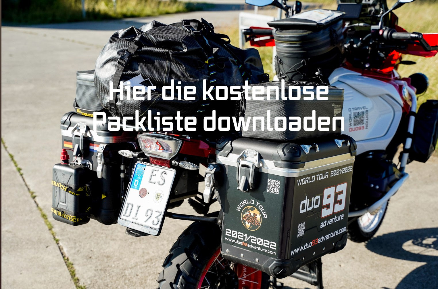 PACKLISTE für Deine Motorradreise