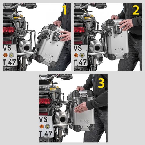 ZEGA Evo Koffersystem für BMW R1250GS/ R1250GS Adventure/ R1200GS (LC)/ R1200GS Adventure (LC)