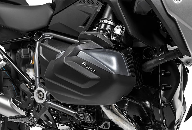 Zylinderschutz / Ventildeckelschutz Aluminium schwarz (Satz) für BMW R1250GS / R1250R / R1250RS / R1250RT
