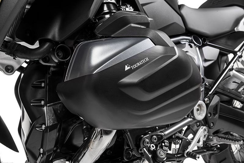 Zylinderschutz / Ventildeckelschutz Aluminium schwarz (Satz) für BMW R1250GS / R1250R / R1250RS / R1250RT