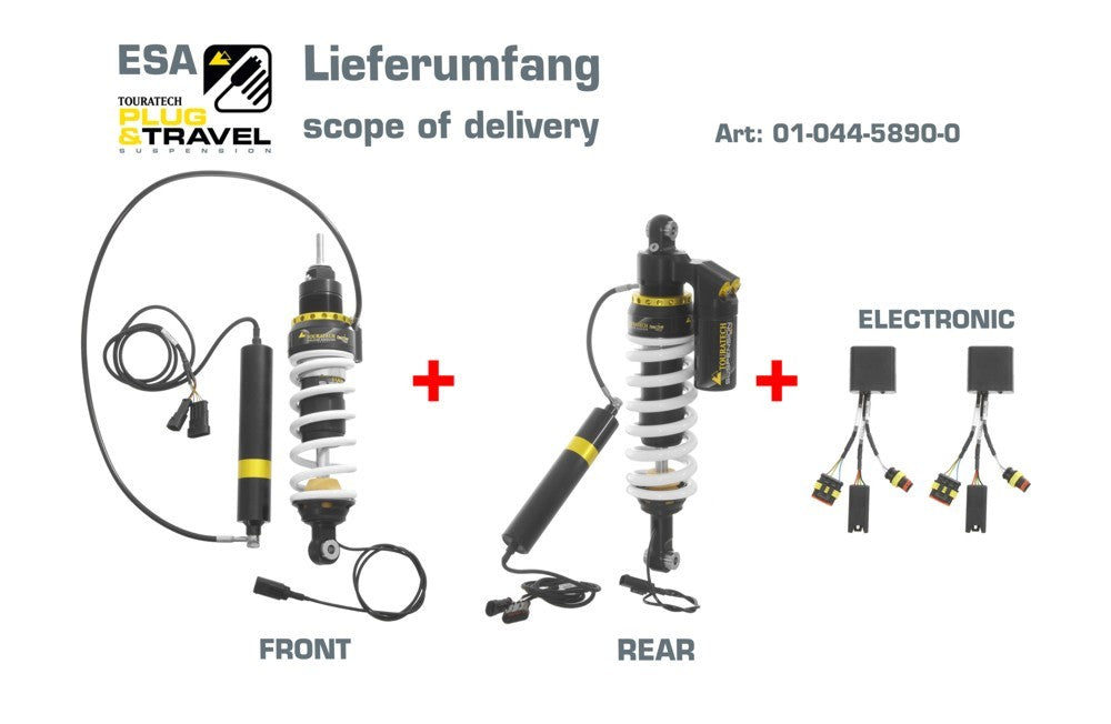 Touratech Suspension Plug & Travel-ESA Expedition SET für BMW R1200GS Model 2007-2010