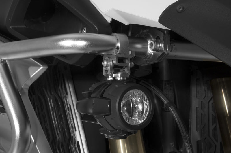 Adaptersatz für original BMW LED Zusatzscheinwerfer auf Sturzbügelerweiterung (045-5161, 045-5163, 045-5168) für BMW R1200GS (LC) und (037-5161, 037-5163) für BMW R1250GS