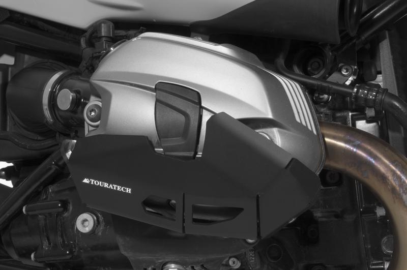 Zylinderschutz / Ventildeckelschutz Alu (schwarz) für BMW R1200RT/ GS/ADV (2010-2013), R nineT/ R nineT Scrambler/ RnineT Urban G/S, R1200R (2011-2014)