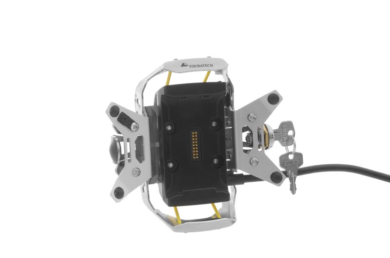 Lenkerhalterung Garmin zumo 590 / 595 LM *abschließbar* alu natur