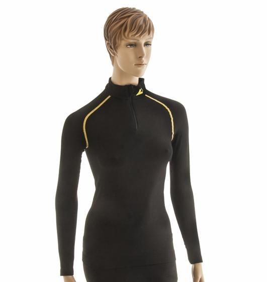 Longshirt "Touratech Primero Alpine" Damen, schwarz, Größe M