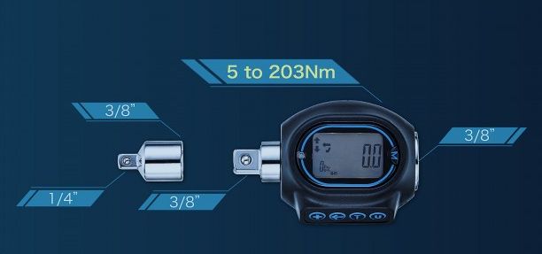 Digitaler Drehmomentschlüssel 3/8 Zoll, 4 - 203Nm