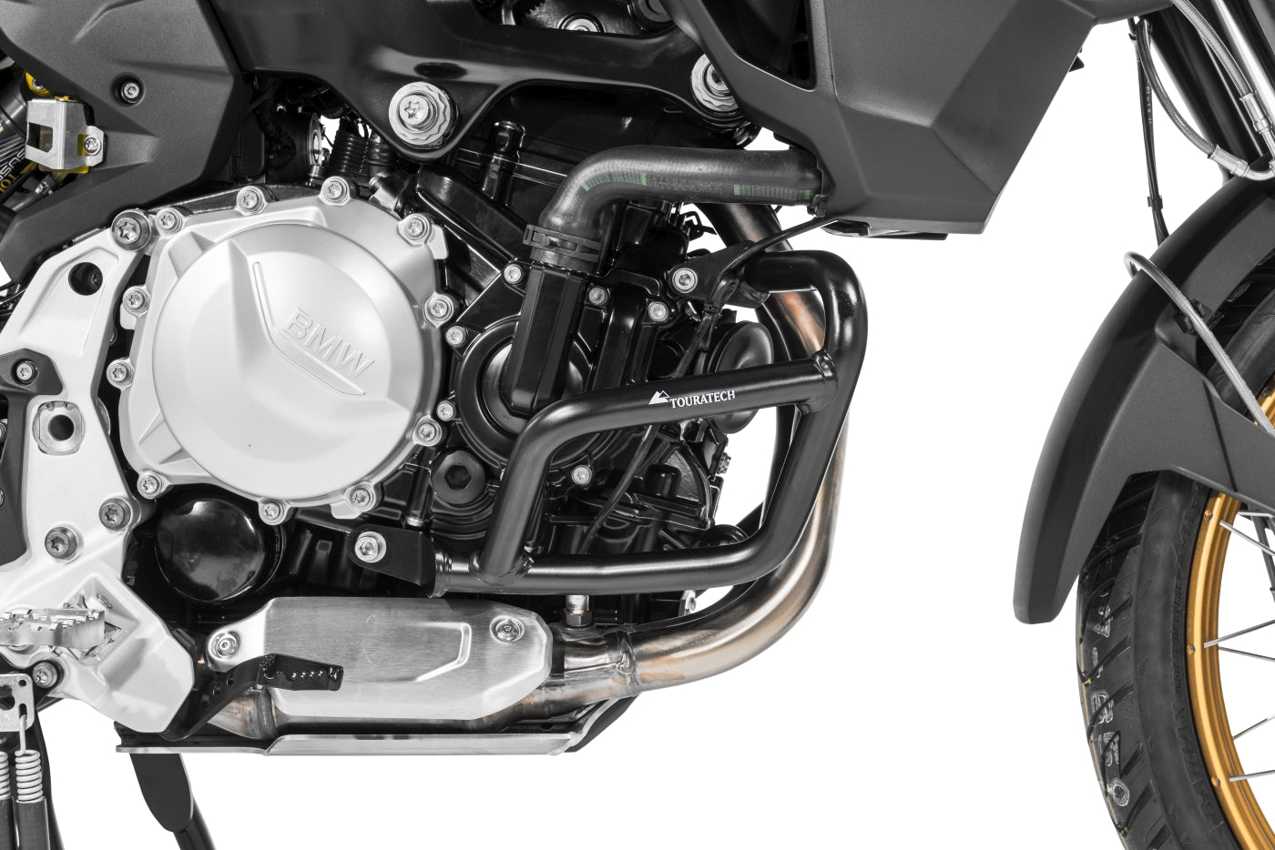 Motorsturzbügel Edelstahl schwarz, für BMW F850GS / F750GS