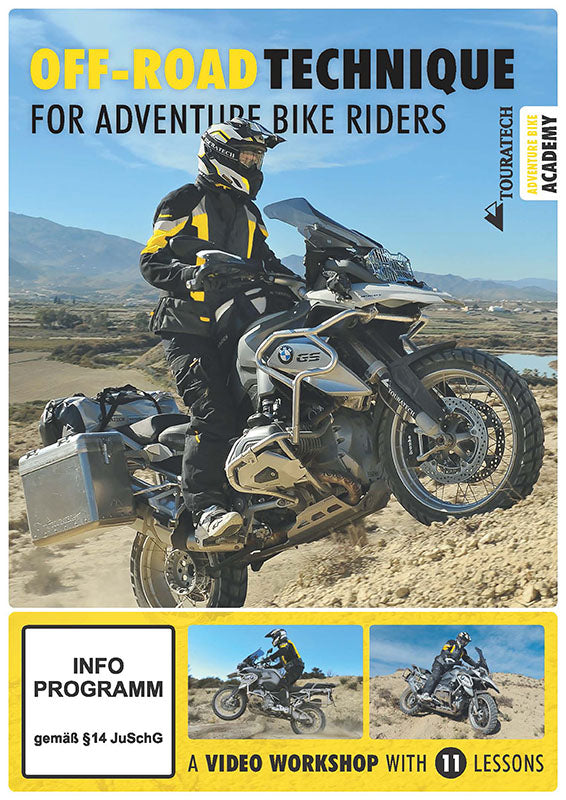 fahrradhelm auf englisch Video DVD "Off-road technique for adventure bike riders" (englisch) – duo93-MotoWorld