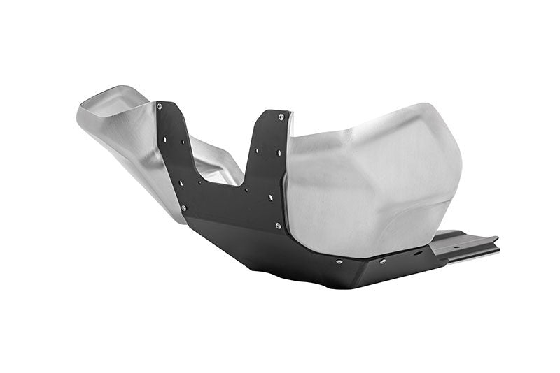 Motorschutz RALLYE Evo, Alu schwarz/ Alu Natur für KTM 790 Adventure/ 790 Adventure R