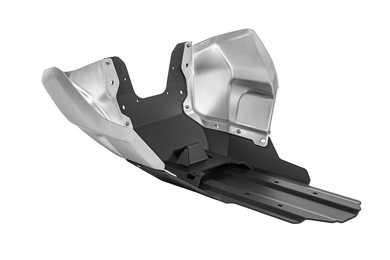 Motorschutz RALLYE Evo, Alu schwarz/ Alu Natur für KTM 790 Adventure/ 790 Adventure R