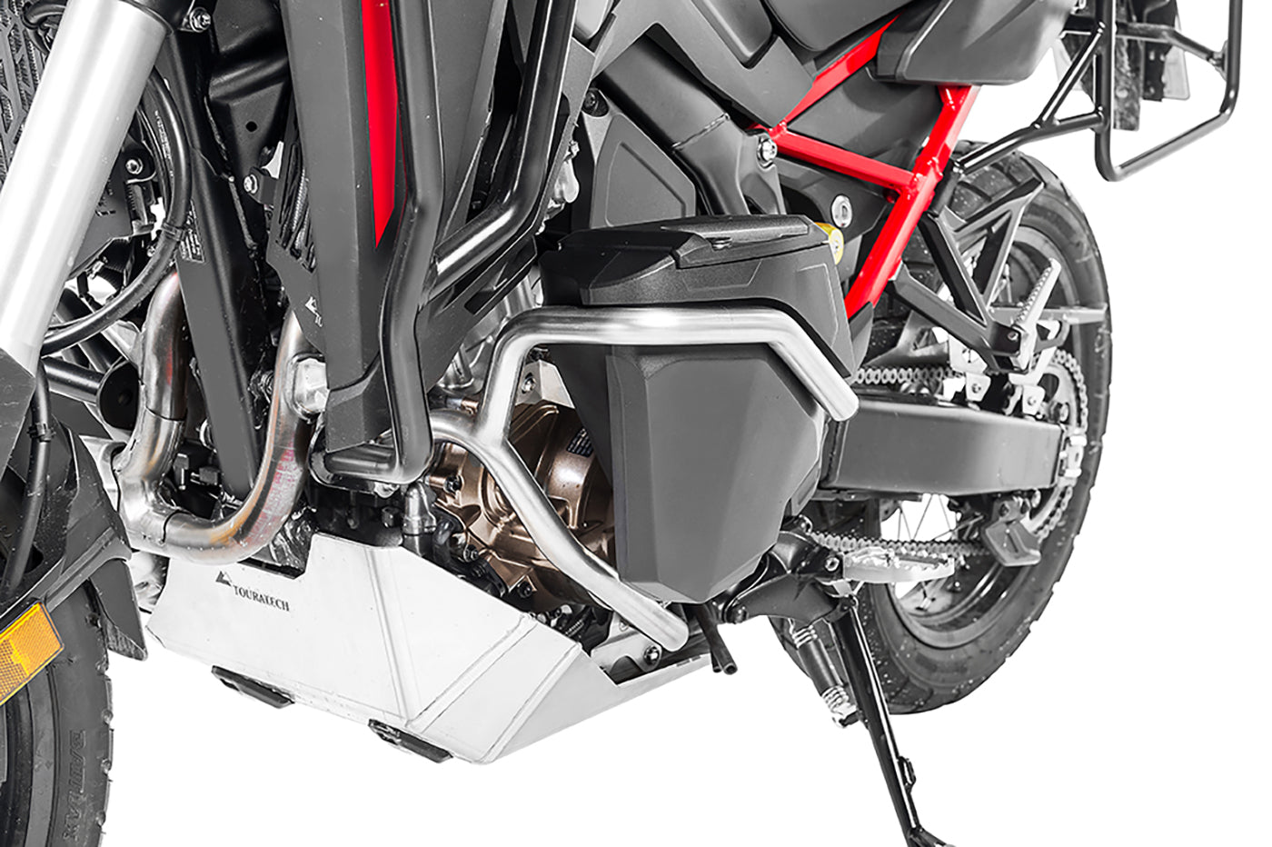 Werkzeugbox mit Motorsturzbügel NO DCT - komplett - Edelstahl für Honda CRF1100L Africa Twin / CRF1100L Adventure Sports