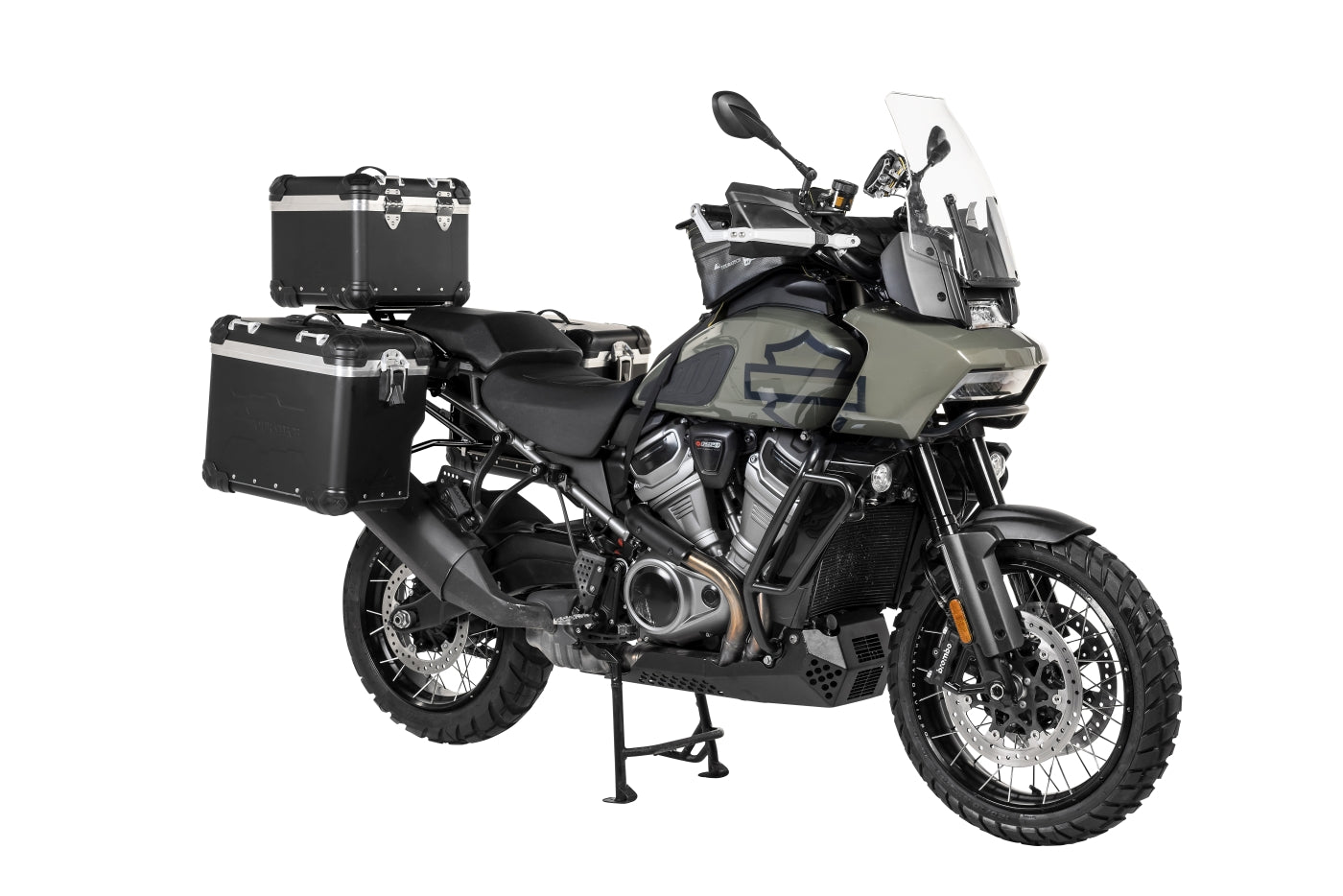 Topcaseträger / Gepäckbrücke schwarz für Harley-Davidson RA1250 Pan America