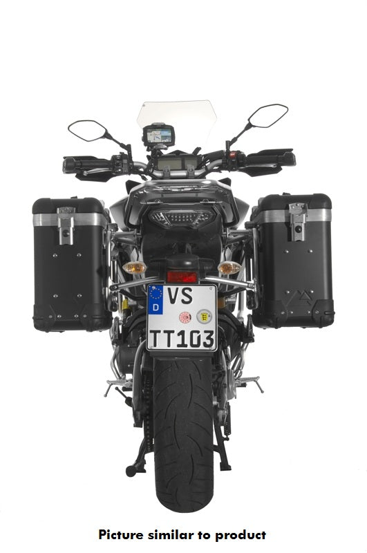 ZEGA Pro Koffersystem "And-Black" 31/31 Liter mit Edelstahlträger für Yamaha MT-09 Tracer (2015-2017)