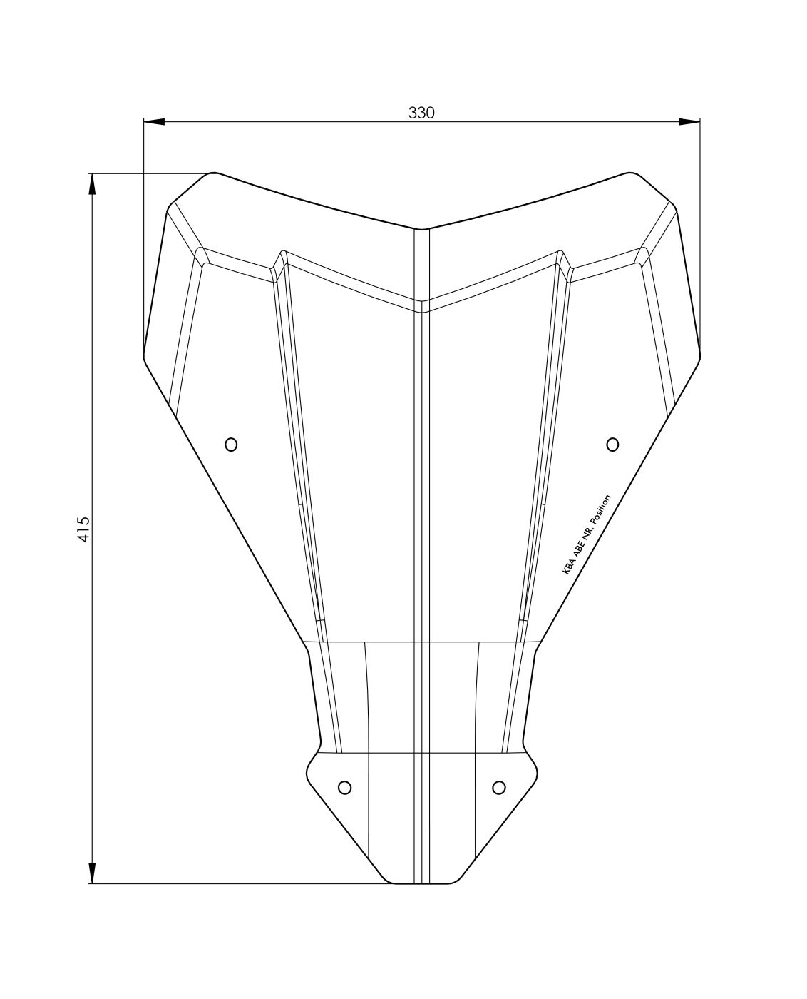 Windschild M transparent Honda CRF1100L Africa Twin