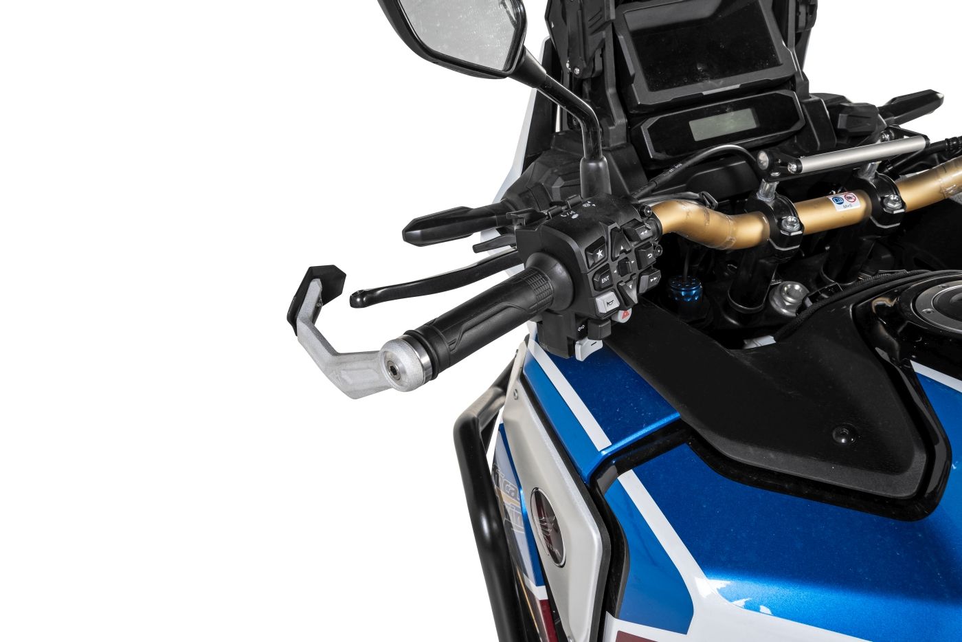 Handprotektoren DEFENSA Leverguard, silber, Honda CRF1100L Africa Twin / CRF1100L Adventure Sports