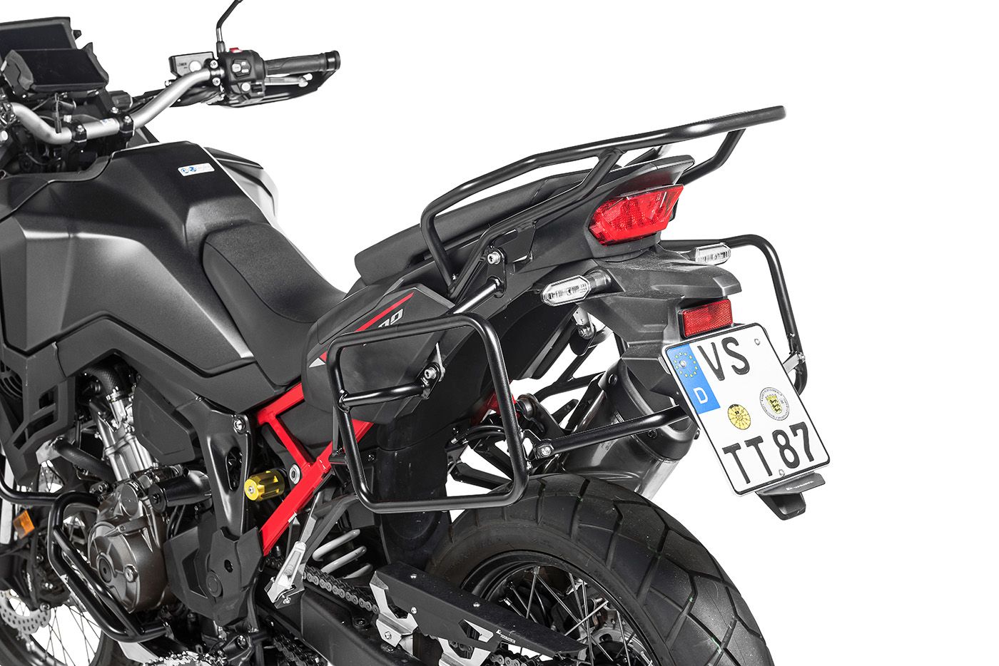 Kofferträger Edelstahl schwarz für Honda CRF1100L Africa Twin -2021