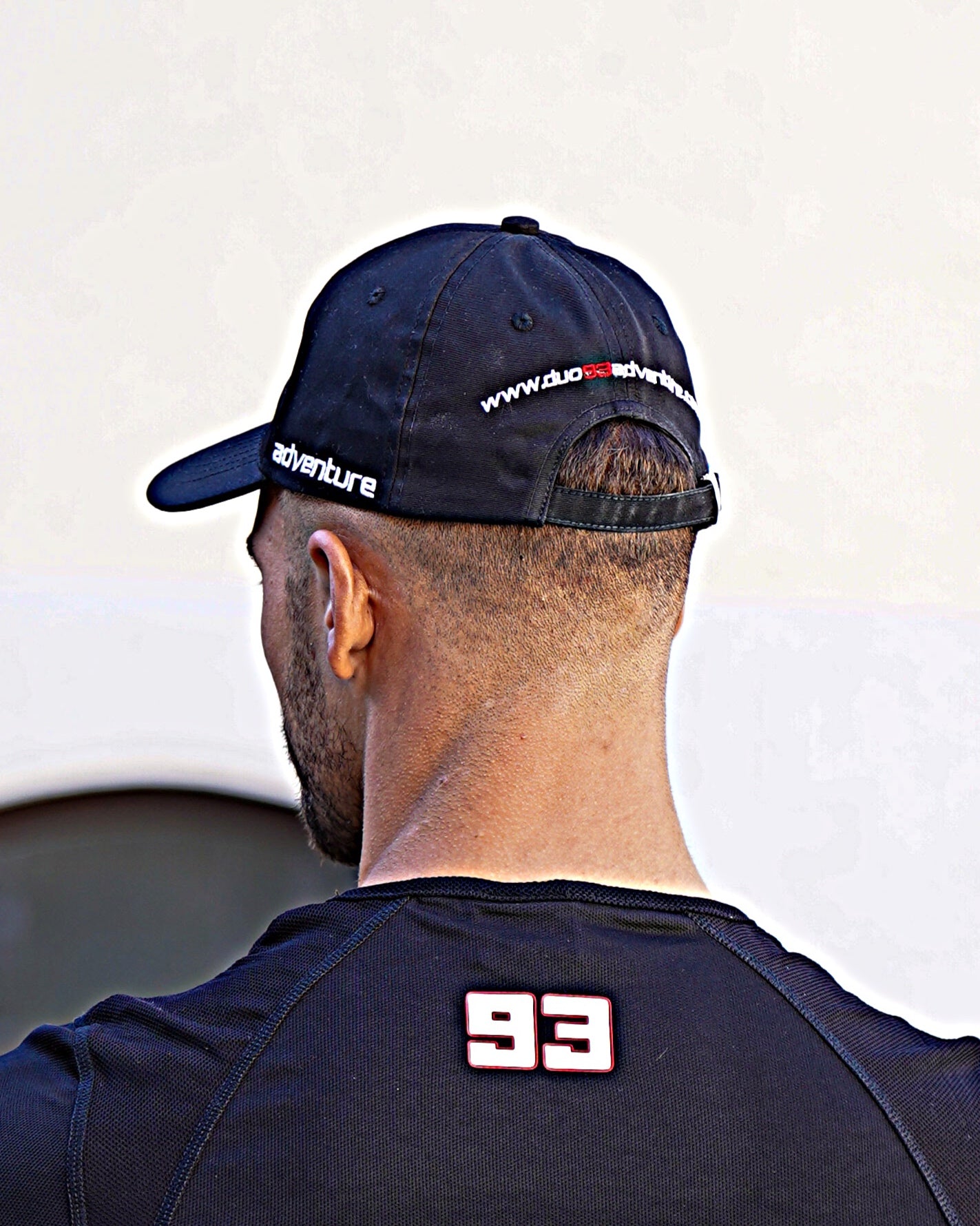 Basecap schwarz "duo93 World Travel"