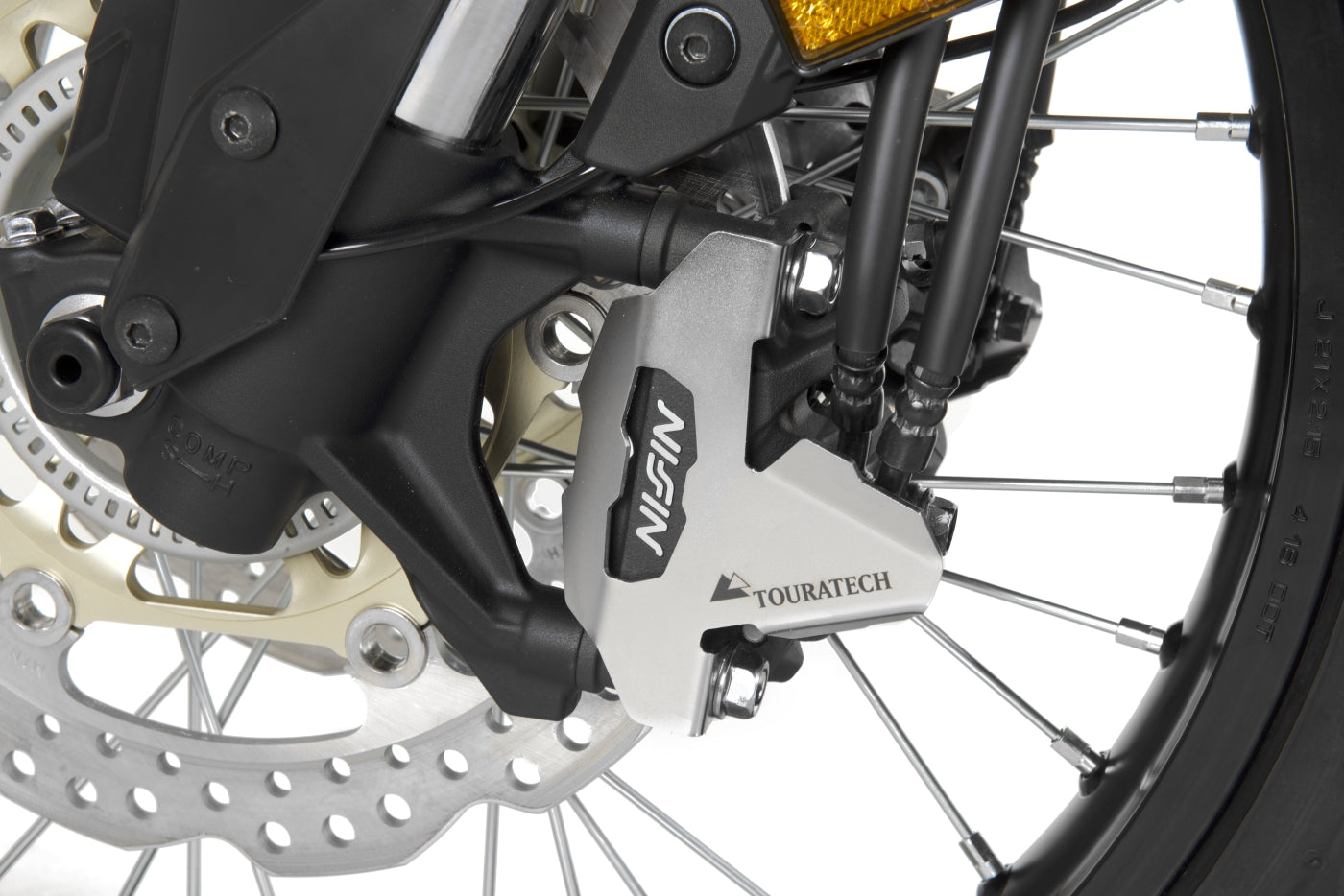 Bremssattelschutz vorn (Set), Edelstahl, für Honda CRF1100L Africa Twin / CRF1100L Adventure Sports / CRF1000L Africa Twin / CRF1000L Adventure Sports