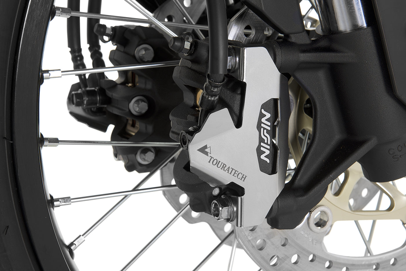 Bremssattelschutz vorn (Set), Edelstahl, für Honda CRF1100L Africa Twin / CRF1100L Adventure Sports / CRF1000L Africa Twin / CRF1000L Adventure Sports