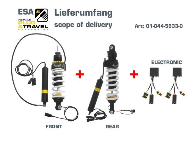 Touratech Suspension Plug & Travel-ESA SET für BMW R1200GS Adventure Model 2010-2013