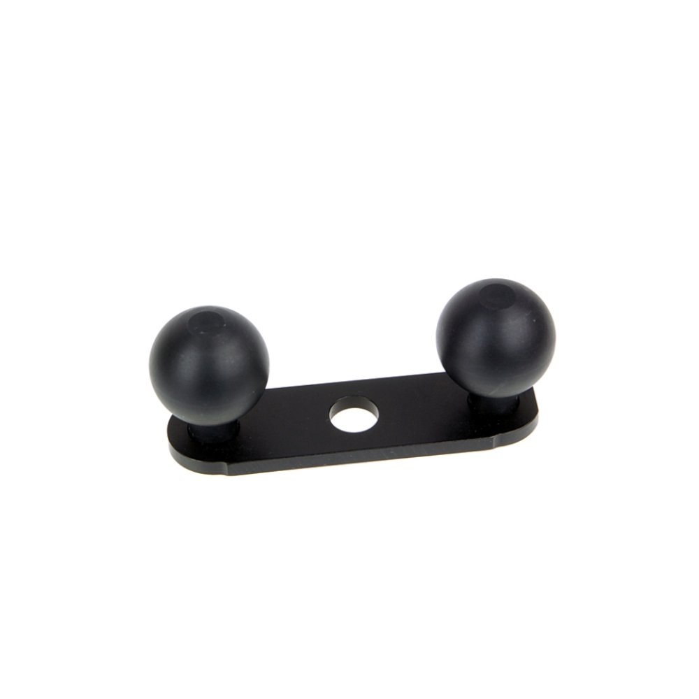 Doppel Halter Alu Kugelflex® mit 2 Kugeln zur Befestigung am Rückspiegel