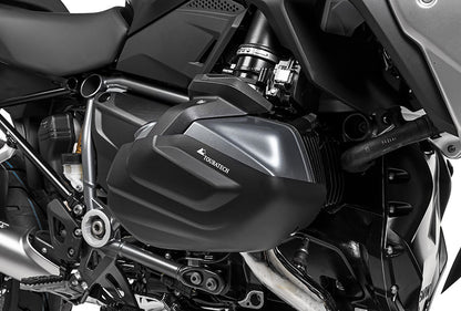 Zylinderschutz / Ventildeckelschutz Aluminium schwarz (Satz) für BMW R1250GS / R1250R / R1250RS / R1250RT