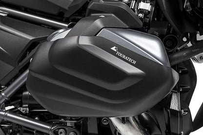 Zylinderschutz / Ventildeckelschutz Aluminium schwarz (Satz) für BMW R1250GS / R1250R / R1250RS / R1250RT