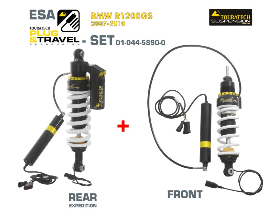 Touratech Suspension Plug & Travel-ESA Expedition SET für BMW R1200GS Model 2007-2010