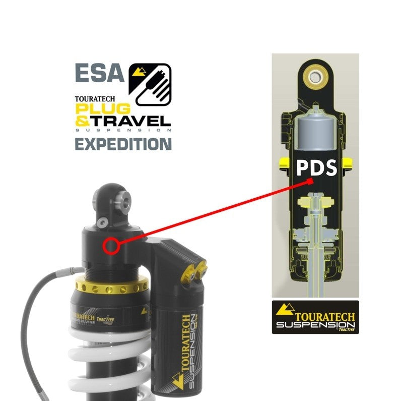 Touratech Suspension Plug & Travel-ESA Expedition SET für BMW R1200GS Model 2010-2012