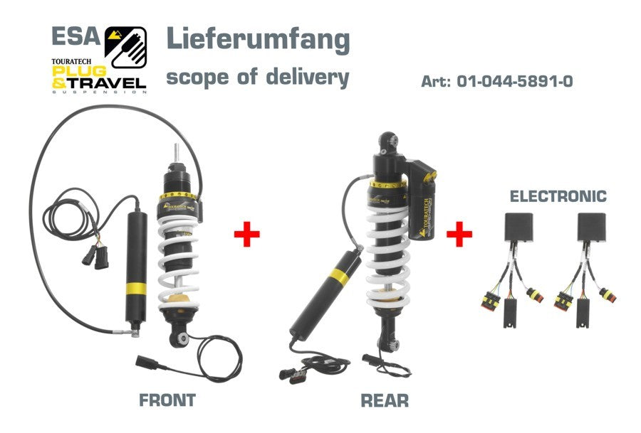 Touratech Suspension Plug & Travel-ESA Expedition SET für BMW R1200GS Model 2010-2012