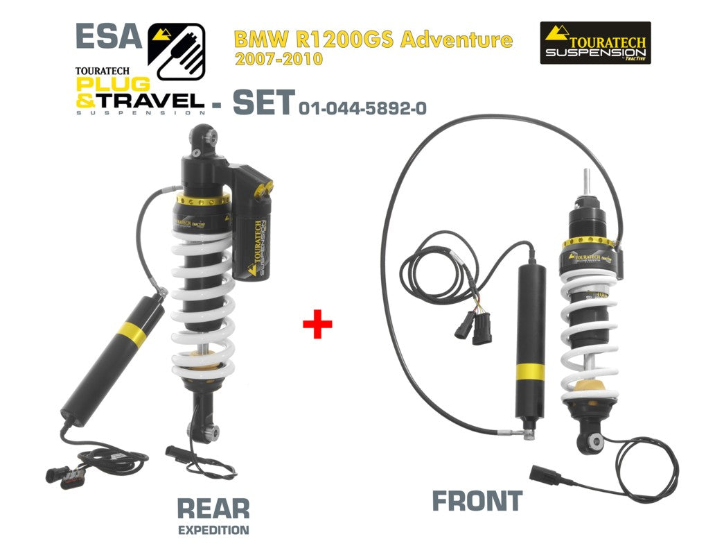 Touratech Suspension Plug & Travel-ESA Expedition SET für BMW R1200GS Adventure Model 2007-2010