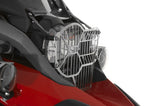 Scheinwerferschutz Edelstahl e-poliert mit Schnellverschluss für Standard-Hauptscheinwerfer mit Tagfahrlicht BMW R1200GS (LC) 2013-2016  *OFFROAD USE ONLY*