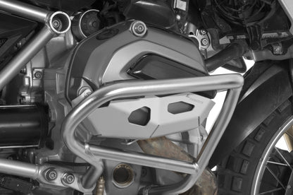 Zylinderschutz / Ventildeckelschutz zur Kombi mit original BMW MotorschutzbügelBMW R1200GS (LC) 2013-2016 / BMW R1200GS Adventure (LC), silber