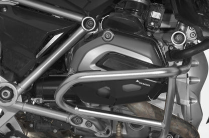 Zylinderschutz / Ventildeckelschutz zur Kombi mit original BMW Motorschutzbügel BMW R1200GS (LC) 2013-2016 / BMW R1200GS Adventure (LC), schwarz