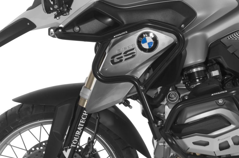 Sturzbügelerweiterung Edelstahl schwarz, für BMW R1200GS (2013-2016)