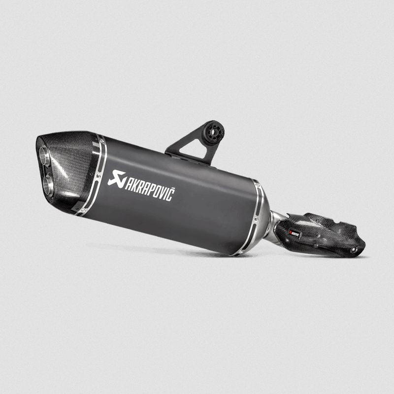 Endschalldämpfer Akrapovic slip-on, Titan, schwarz, für BMW R1200GS (LC) / R1200GS Adventure (LC) ab 2017