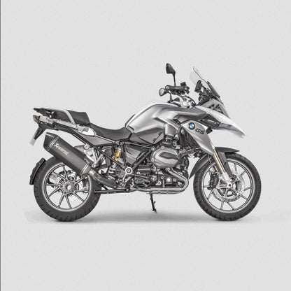 Endschalldämpfer Akrapovic slip-on, Titan, schwarz, für BMW R1200GS (LC) / R1200GS Adventure (LC) ab 2017