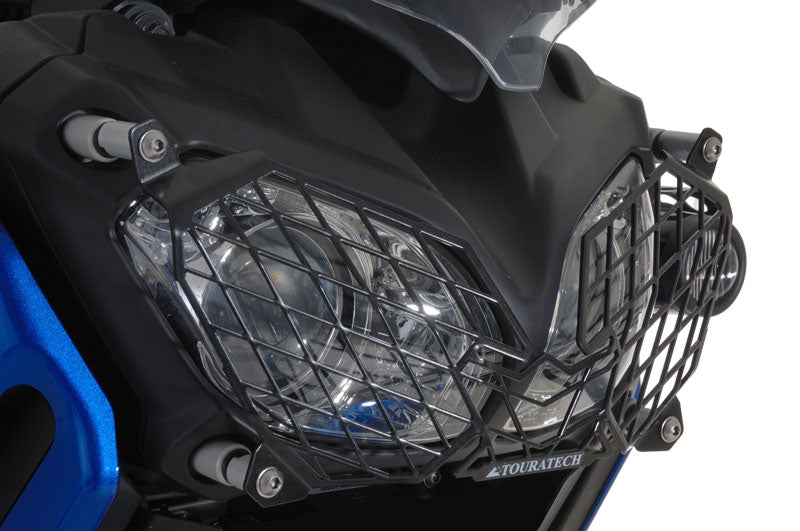 Scheinwerferschutz mit Schnellverschluss für Yamaha XT1200Z Super Tenere, Edelstahl, schwarz *OFFROAD USE ONLY*