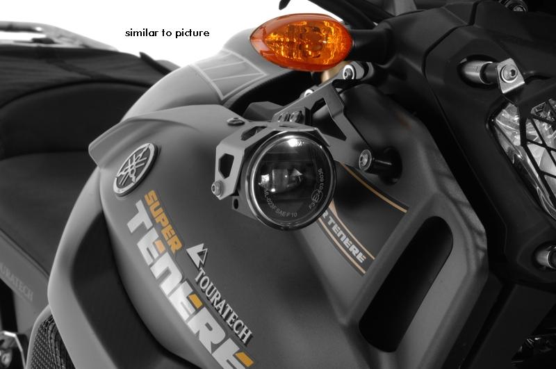 Zusatzscheinwerfer LED Satz Nebel/Nebel, schwarz eloxiert, für Yamaha XT1200Z Super Tenere