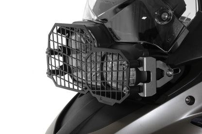 Scheinwerferschutz Edelstahl schwarz mit Schnellverschluss für BMW F650GS(Twin)/F700GS/F800GS/F800GS Adventure *OFFROAD USE ONLY*