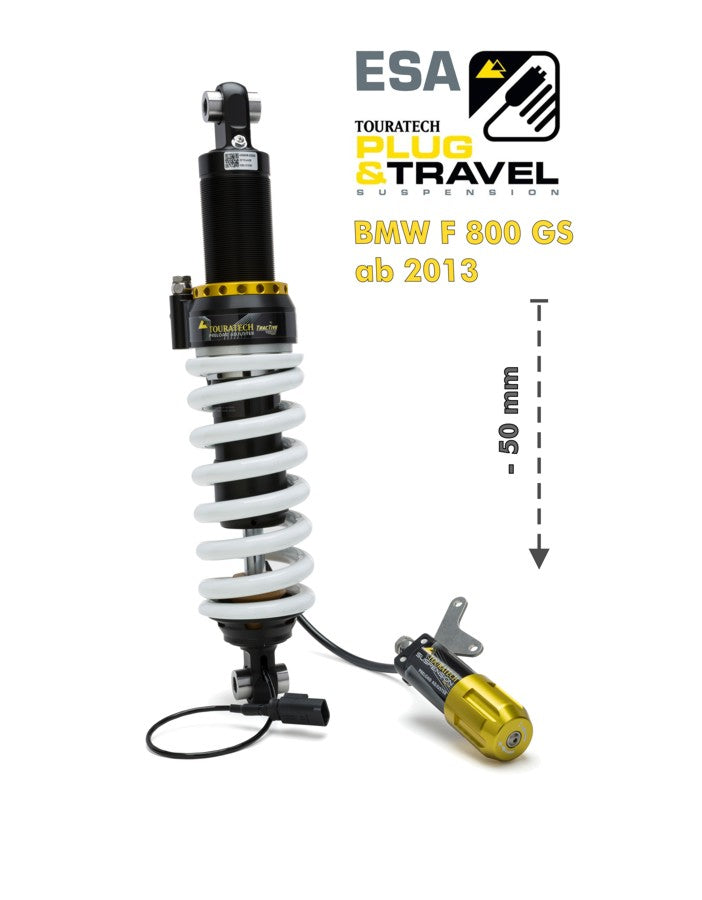 Touratech Suspension Tieferlegung -50mm für BMW F800GS ab 2013 Typ: Plug & Travel für BMW ESA