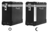 Reflexstreifen *schwarz* für Kofferkanten ZEGA Pro / ZEGA Pro2 (Lieferumfang: 2 Aufkleber)