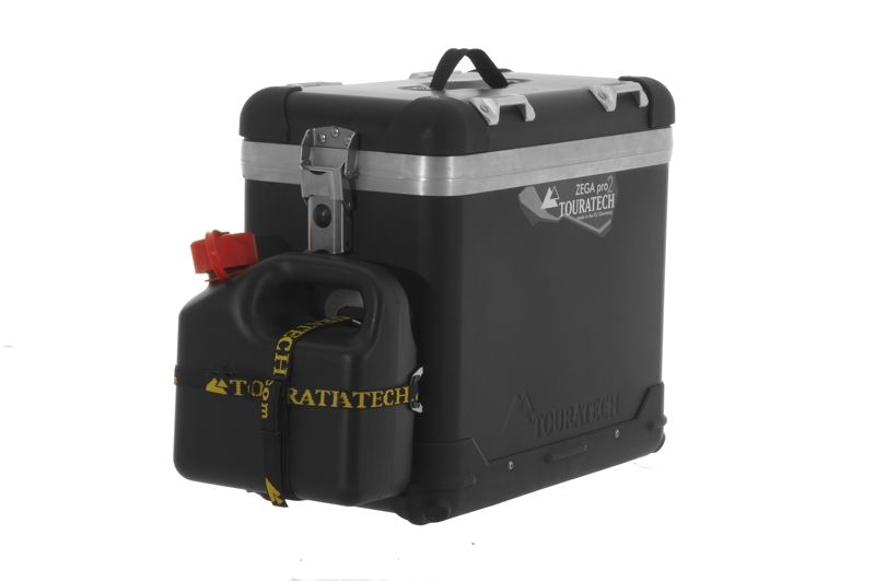 ZEGA Pro2 Zubehörhalterset, Kanisterhalter inkl. Benzinkanister Touratech 3 Liter