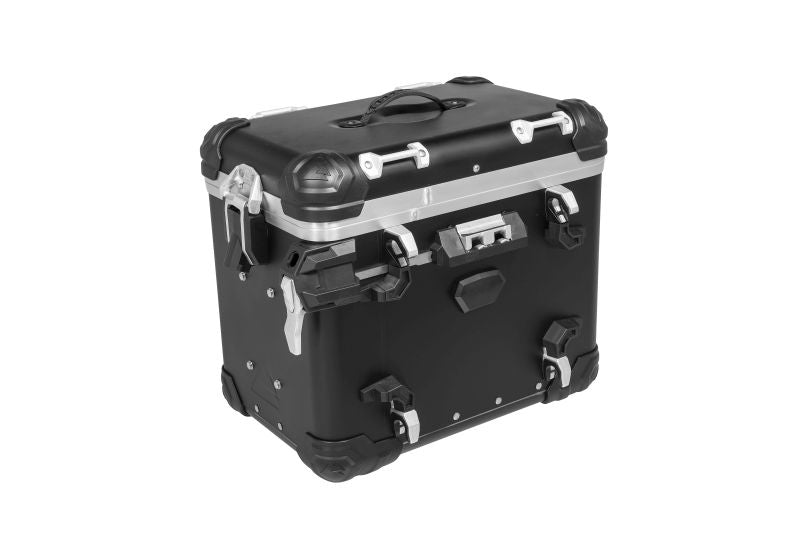 ZEGA Evo X "Premium Edition" Sondersystem "And-Black" 45/45 ltr.  mit Edelstahlträger schwarz  inkl. 2x Innentaschen und 6x Schlössern für Harley-Davidson RA1250 Pan America