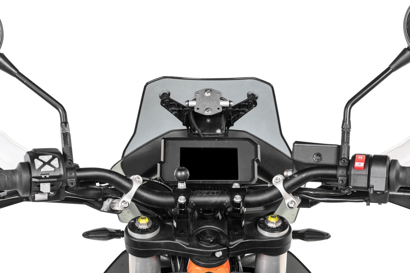 GPS Anbauadapter für direkte Montage an 12mm Streben  für Garmin Zumo XT, Zumo 5xx, 276Cx, etc.