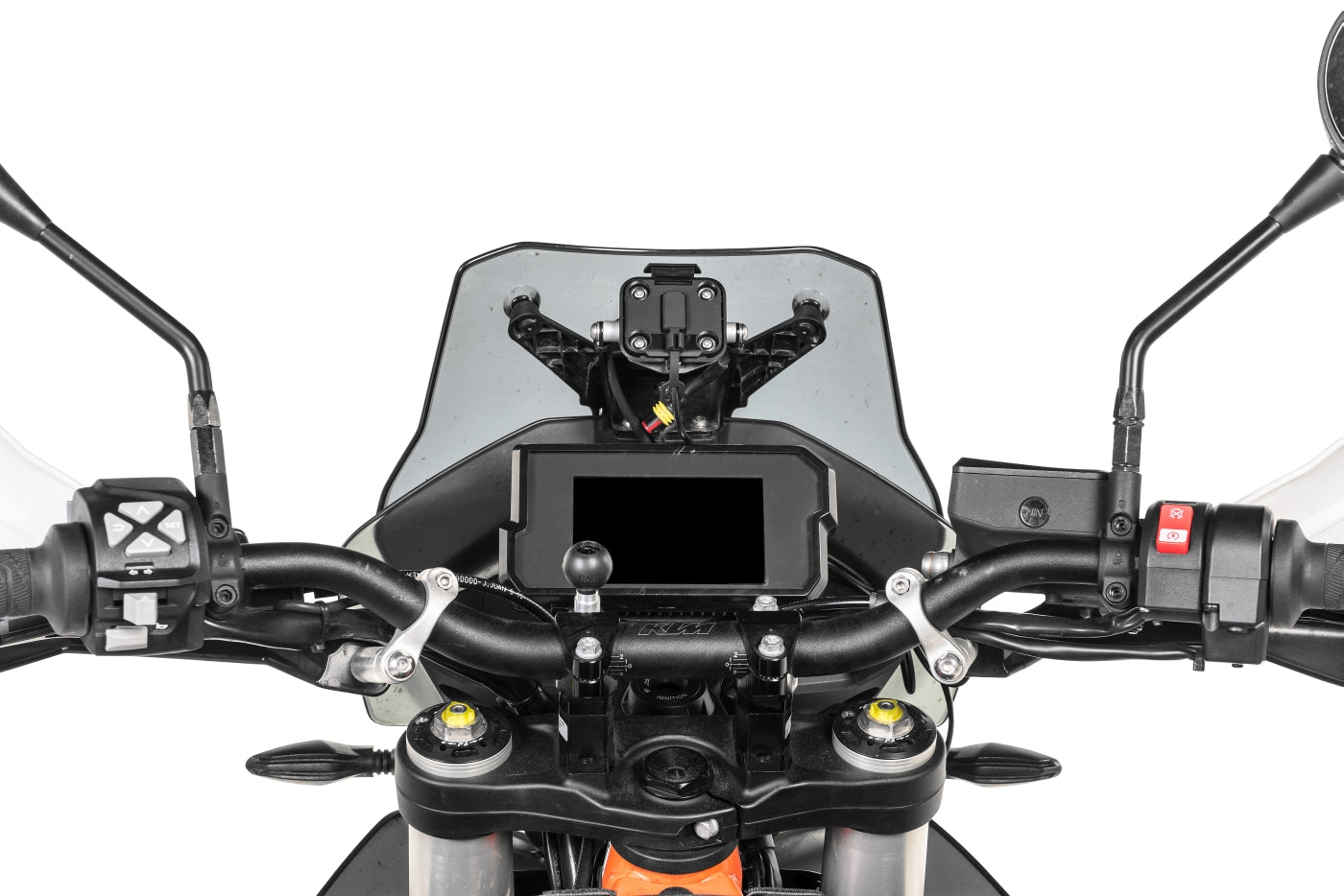 GPS Anbauadapter für direkte Montage an 12mm Streben  für Garmin Zumo XT, Zumo 5xx, 276Cx, etc.