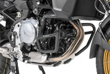 Motorsturzbügel Edelstahl schwarz, für BMW F850GS / F750GS