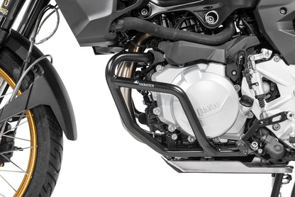 Motorsturzbügel Edelstahl schwarz, für BMW F850GS / F750GS