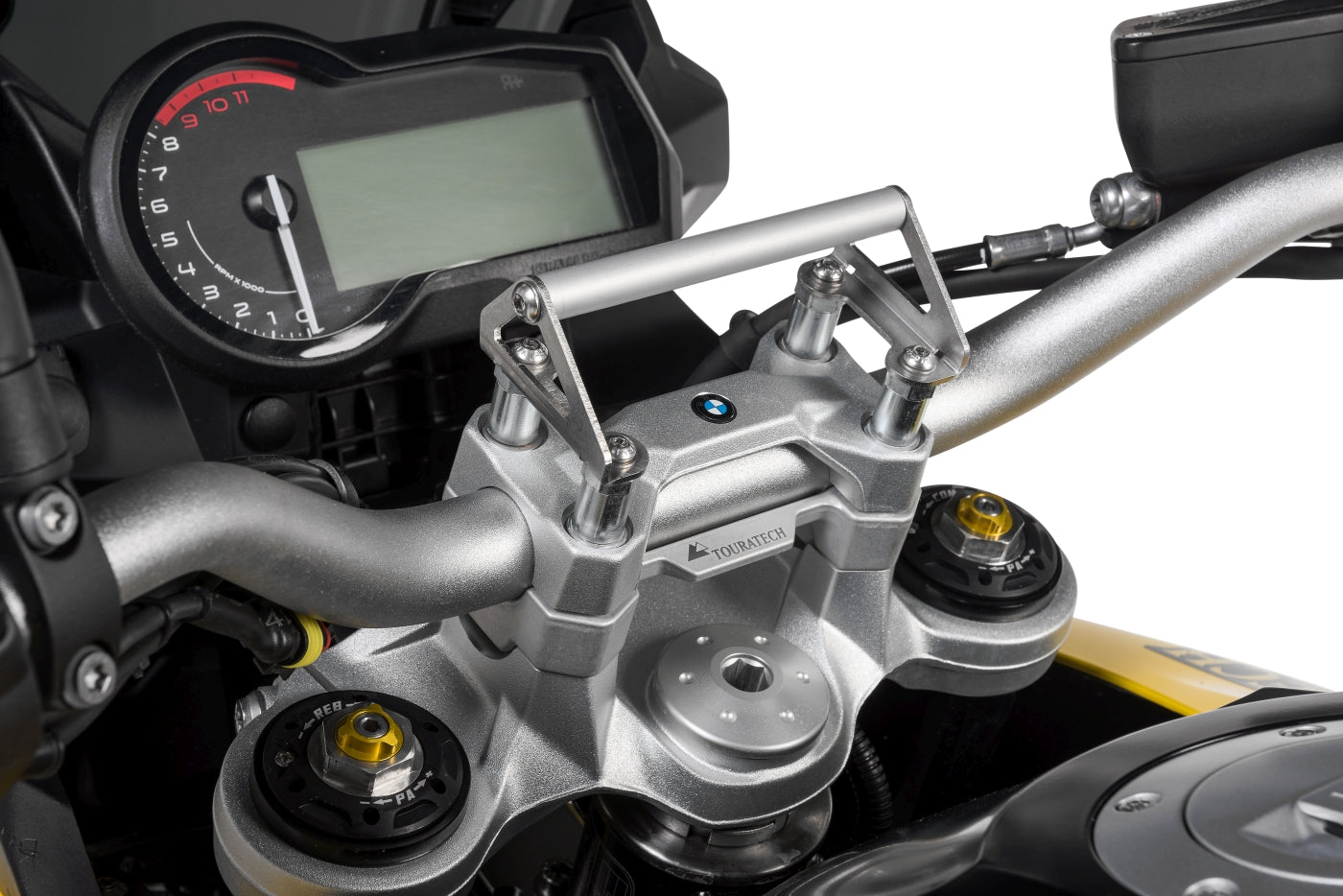 GPS-Anbauadapter BMW F850GS / F850GS Adventure auf Lenkerklemmung für Lenkererhöhung 20 mm Anbauadapter/GPS-Halter/Navi-Halter