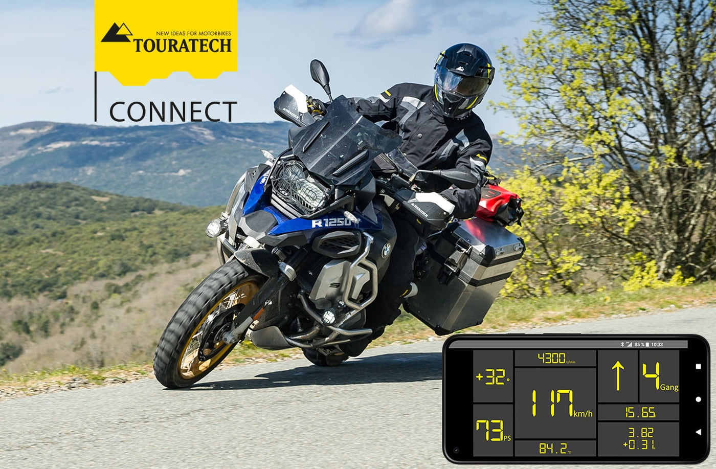 Touratech Connect APP inkl. Hardware für BMW R1250GS/GSA/R/RS/RT,  BMW R1200GS/GSA (08/2015-)/R(02/2015-)/RS(alle)/RT(08/2014-)